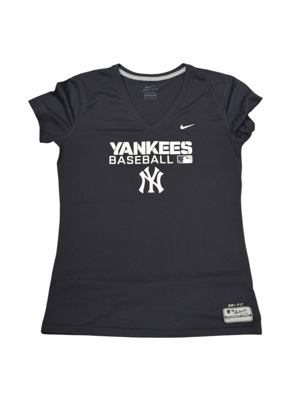 Nike New York Yankees‎ Baseball Shirt Women Medium Black